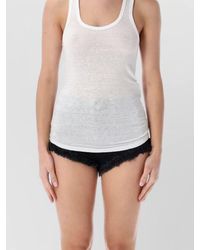 Isabel Marant - Linen Relaxed-Fit Sleeveless Tank Top - Lyst