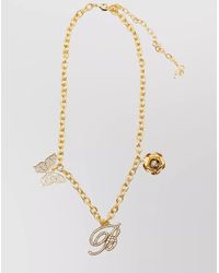 Blumarine - Chain With Crystal And Butterfly Charms - Lyst