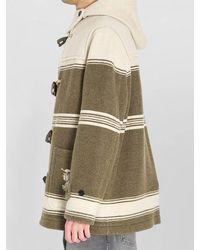 Burberry - Wool Blend Hooded Short Duffle Coat - Lyst
