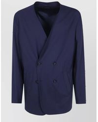 Emporio Armani - Single-Breasted Wool Blazer - Lyst