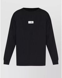 MM6 by Maison Margiela - Cotton Logo Patch Short-Sleeve T-Shirt - Lyst