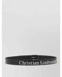 Christian Louboutin - Leather Logo-Print Belt - Lyst