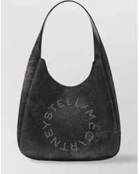Stella McCartney - Aged Effect Logo Large Hobo Bag - Lyst