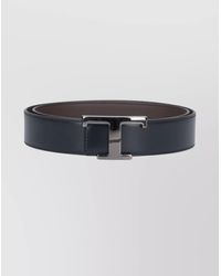 Tod's - Reversible Belt With Adjustable Length And Signature Buckle - Lyst