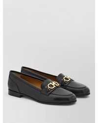 Ferragamo - Bax Loafers Tone Hardware Round Toe - Lyst