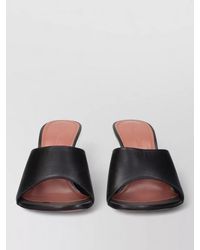 AMINA MUADDI - Leather Stiletto-Heel Mules - Lyst