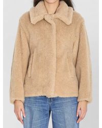 Max Mara - Cropped Teddy Coat - Lyst