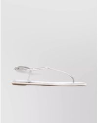Rene Caovilla - Leather Crystal-Embellished Thong Sandals - Lyst