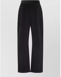 Studio Nicholson - Cotton Corduroy High-Rise Relaxed Curved-Leg Wide-Leg Trousers - Lyst