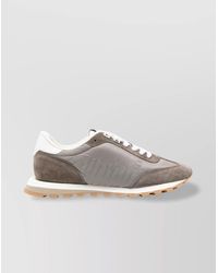 Ami Paris - Low Top Sneakers With Rubber Sole And Suede Panels - Lyst