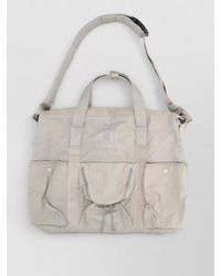 C.P. Company - Shoulder Tote Bag Adjustable Strap Handles Pockets - Lyst