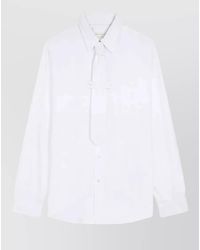 Dries Van Noten - Cotton Regular-Fit Shirt With Integrated Tie - Lyst
