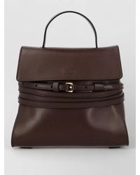 Moschino - Calf Leather Tie Me Small Mini Bag - Lyst