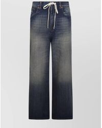 MM6 by Maison Margiela - Denim High-Rise Wide-Leg Jeans - Lyst