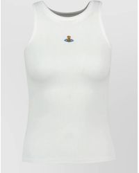 Vivienne Westwood - Ribbed Slim-Fit Cropped Tank Top - Lyst
