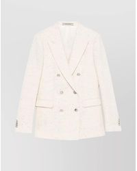 Tagliatore - Parigi Double-Breasted Blazer Micro-Sequins - Lyst