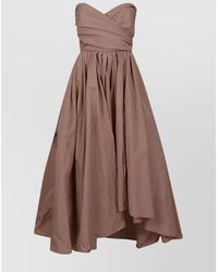 Pinko - Off-Shoulder Asymmetric Mini Dress - Lyst