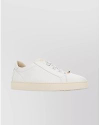 Tod's - Low-Top Leather Sneakers Rubber Sole - Lyst