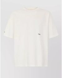 Represent - Cotton Ribbed Crew-Neck Short-Sleeve T-Shirt - Lyst