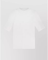 Brunello Cucinelli - Cotton Mock Neck Short-Sleeve T-Shirt - Lyst