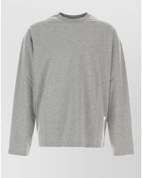 Jil Sander - Cotton Crew Neck Long Sleeve T Shirt - Lyst