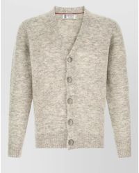 Brunello Cucinelli - Alpaca Cashmere V-Neck Cardigan - Lyst