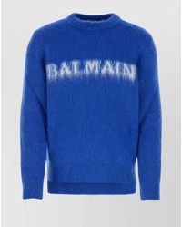 Balmain - Ribbed Wool Blend Jumper - Lyst