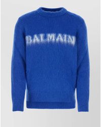 Balmain - Ribbed Wool Blend Jumper - Lyst
