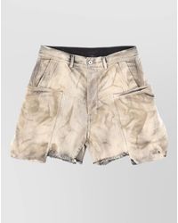 Rick Owens - Cotton Wide-Leg Cargo Shorts - Lyst