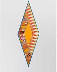 Ferragamo - Silk Foulard With Printed Pattern And Border - Lyst
