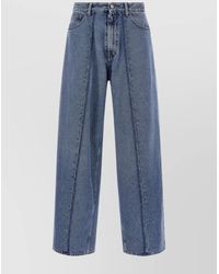 MM6 by Maison Margiela - Denim Wide-Leg Trousers - Lyst