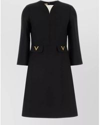 Valentino Garavani - Silk Knee-Length Dress - Lyst
