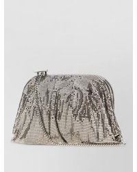 Benedetta Bruzziches - Fabric Venus Clutch Bag Metallic Chain - Lyst