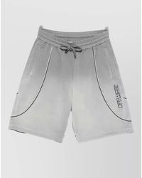 Off-White c/o Virgil Abloh - Offline Cotton Track Shorts Garment Dyed - Lyst