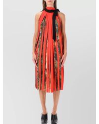 Dries Van Noten - Pleated Fringe Midi Dress - Lyst