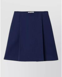 Miu Miu - A Line Skirt Knee Length Pleated Design - Lyst
