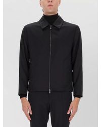 BOSS - Long Sleeve Collared Jacket And Pockets - Lyst