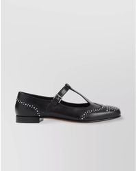 Church's - Leather Studded Cutout Mary Jane Sandals - Lyst