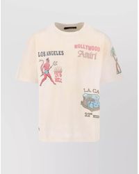 Amiri - Crew Neck Graphic Print Short Sleeves - Lyst