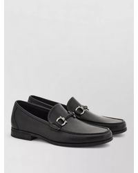 Ferragamo - Gancini Detail Tubular Leather Loafers Rubber Sole - Lyst
