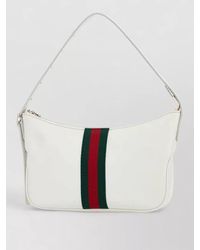 Gucci - Small Lunetta Leather Shoulder Bag Stripe - Lyst