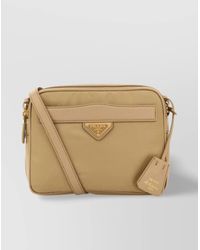 Prada - Adjustable Strap Re-Nylon Crossbody Bag With Front Pocket - Lyst