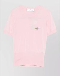 Vivienne Westwood - Wool Silk Crew Neck Short-Sleeve Sweater - Lyst