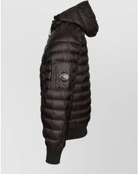 C.P. Company - Down Hooded Quilted Padded Coat - Lyst
