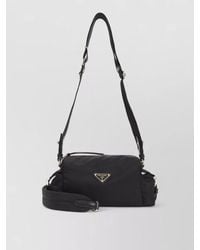Prada - Re Nylon Cross Body Bag Leather Trims - Lyst