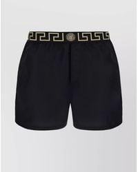 Versace - Greca Print Swim Shorts - Lyst
