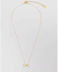 Ferragamo - Metal Pendant Necklace - Lyst