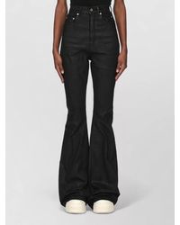 Rick Owens - High Waist Bootcut Stretch Denim Jeans - Lyst