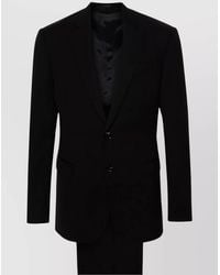 Giorgio Armani - Tailored Suit With Notched Lapels And Vents - Lyst