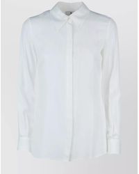 Elisabetta Franchi - Shirts With Long Sleeves And Structured Collar - Lyst